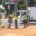 Field technicians on-site at a street intersection