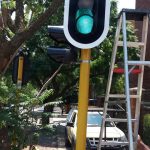 Newly installed traffic signal and control equipment